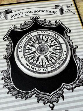 P. Flynn Design "Excellent Navigator" Compass Pin | Handmade in Portland, Oregon